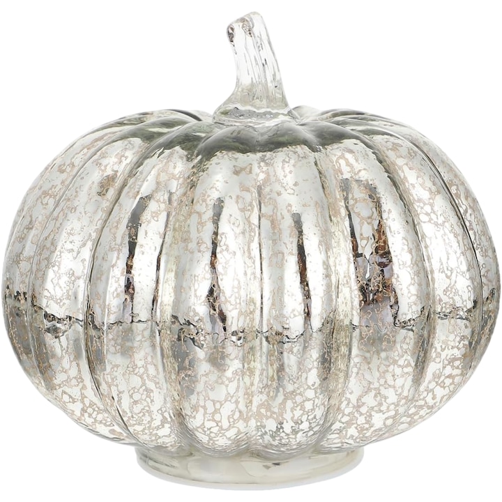 LED dekorációs lámpa, DOITOOL, tök, 16 x 14 cm, elemes, meleg fény, üveg, műanyag, Halloween dekoráció, őszi dekoráció, lámpaernyő
