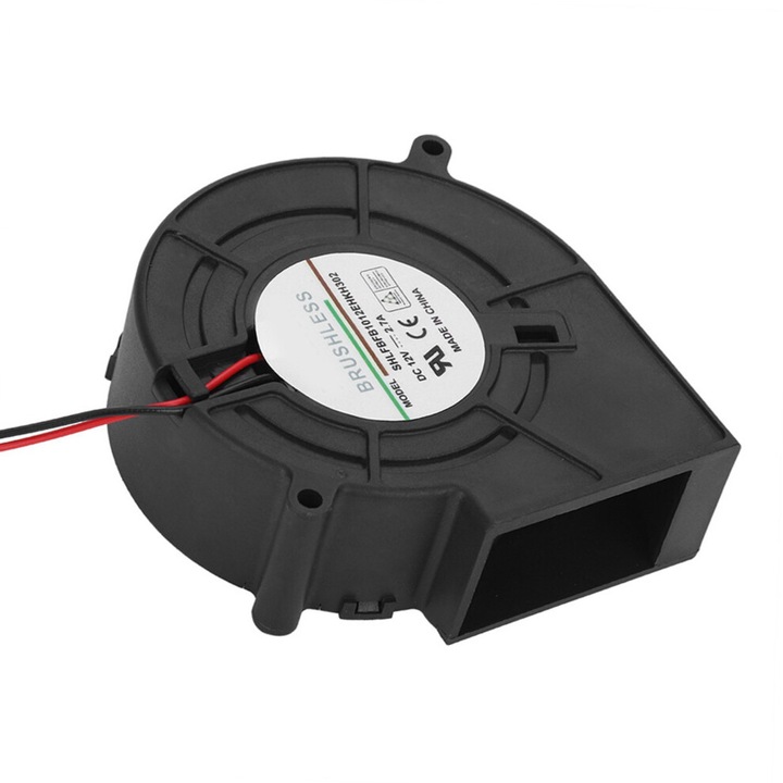 Ventilator portabil pentru gratar, 97x94x33mm, negru
