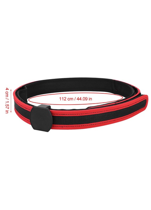 Curea de talie de mare viteza pentru competitii tactice in aer liber, rosu M 4cm 112cm
