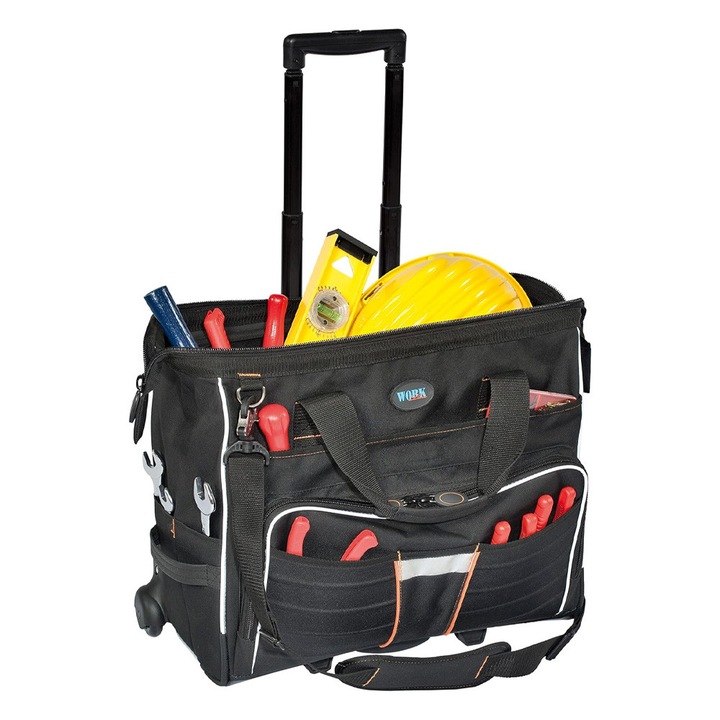 GT LINE TOP-ROLLER 161788859 szerszámkoffer, 2 kerekű, 44l, 51 x 40 x 22 cm, Fekete