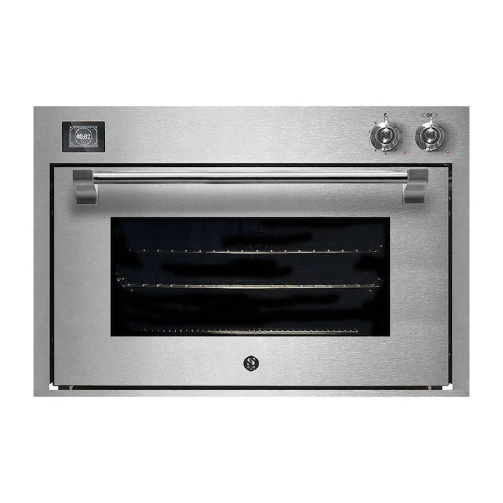 Cuptor electric premium cu aburi si convectie incorporabil Steel Cucine, colectie Ascot, capacitate 91 litri, latime 90 cm, temperatura maxima 315°C, moduri de functionare mixte, caldura superioara/caldura inferioara/abur si convectie, crom/inox
