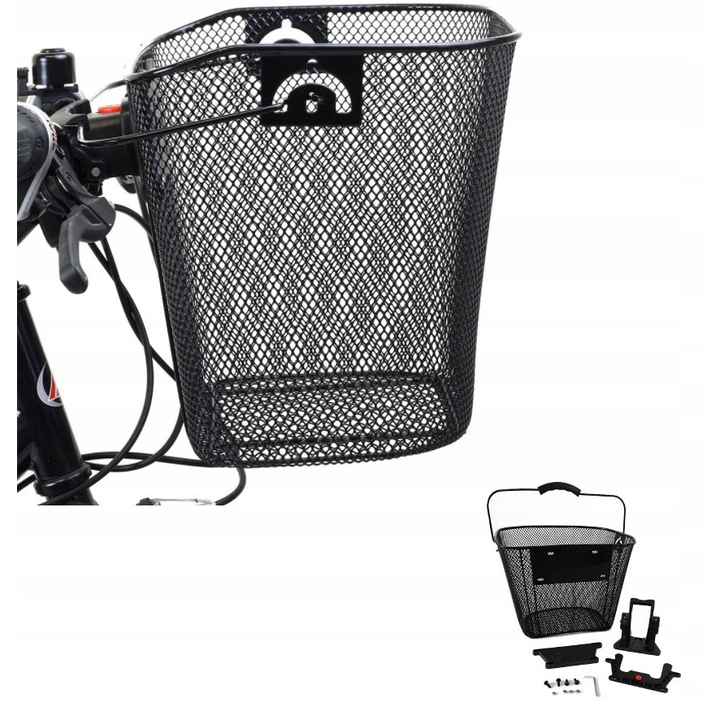 Cos metalic RETOO pentru bicicleta 33x25x24cm negru 6kg