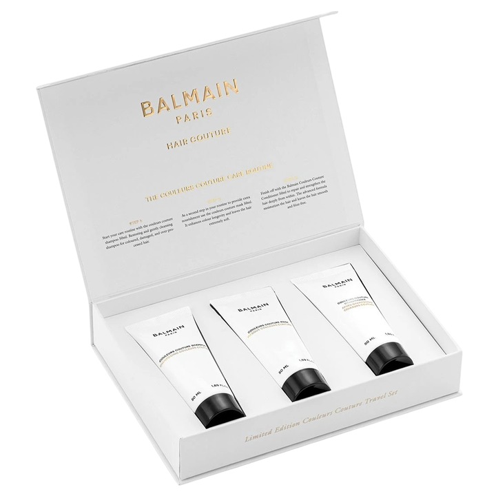 Balmain Professionnel Szett: Divatszínek, Hajhab szárításhoz, 50 ml + Divatszínek, Argánolaj, Hajkondicionáló, Színápoláshoz és Védelemhez, 50 ml + Divatszínek, Hajkezelő Krém, Hidratáló és