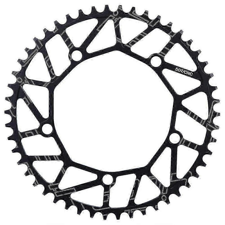 Foi angrenaj bicicleta aluminiu 130BCD negru 208-242mm set