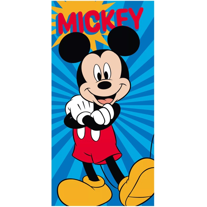 Disney Mickey egér fürdőlepedő, strand törölköző 70x140 cm (Fast Dry)