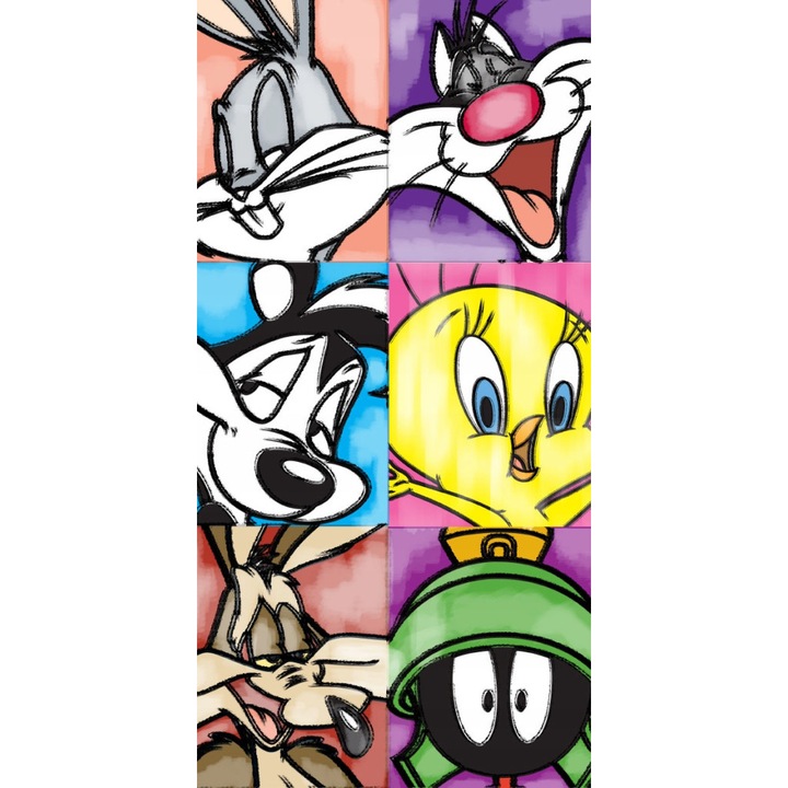 Плажна кърпа 100% памук Looney Tunes 70x140см