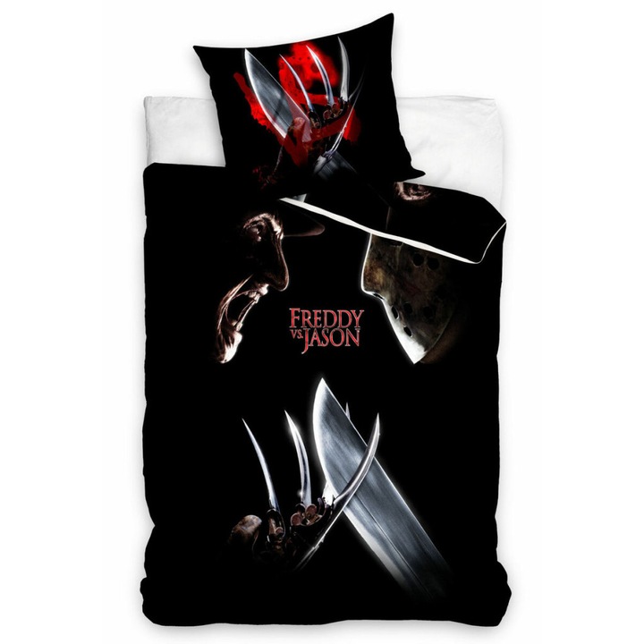 FREDDY KONTRA JASON WARNER BROS спално бельо 100% памук 140x200 + 70x90