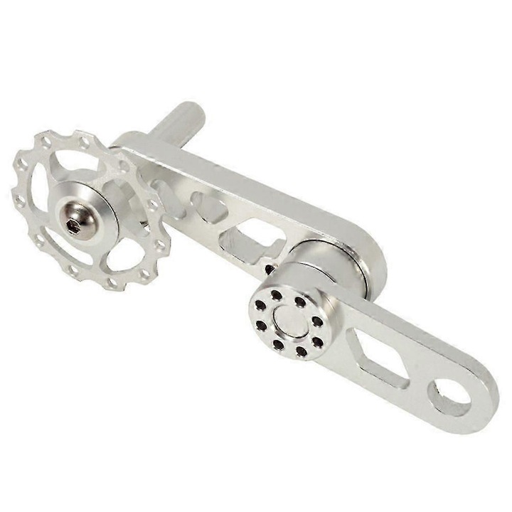 Tensioner lant bicicleta aluminiu, 120x54mm, usor, pentru teren montan