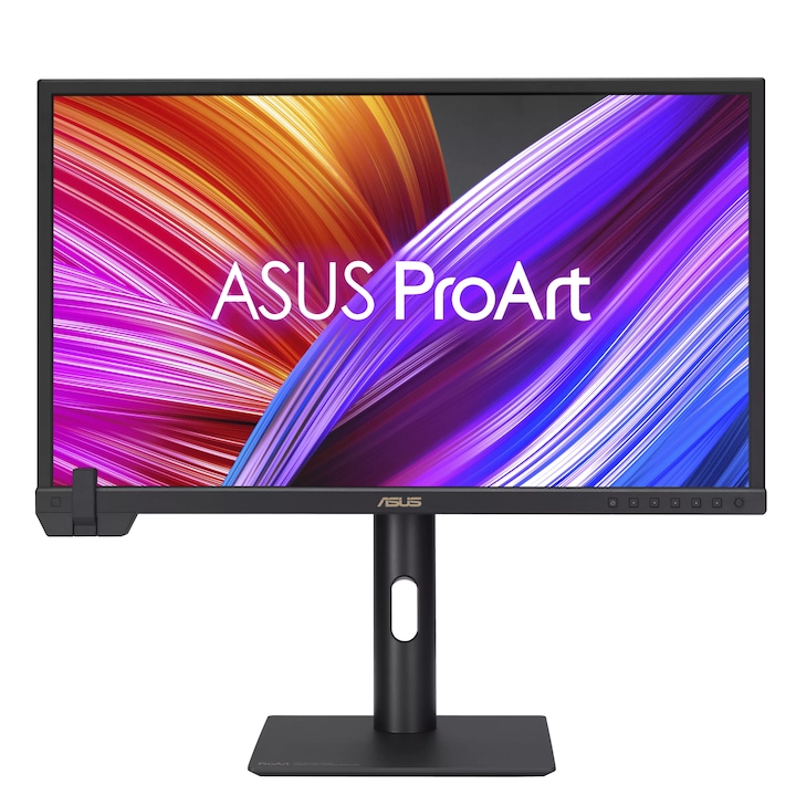 Monitor Profesional ASUS ProArt Display PA24US, 23.6", 4K UHD (3840×2160), IPS, 60Hz, 5ms (GTG), 100% sRGB, 95% DCI-P3, DisplayHDR 600, Low Blue Light, AdaptiveSync, 12G-SDI, USB-C (DP Alt Mode / PD 80W), DP1.4, 2×HDMI 2.0, USB, Boxe, Pivot, Negru
