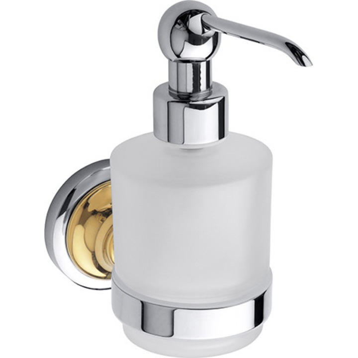 BEMETA RETRO Szappanadagoló, MINI üveg, 75x150x120mm, 200ml, arany/króm