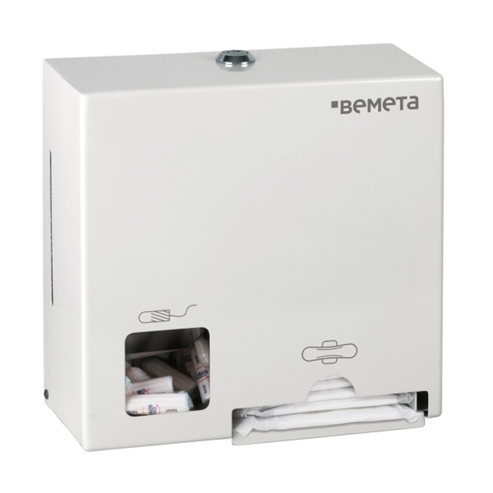 BEMETA HOTEL betét és tampon adagoló, 220x226x95mm, fehér