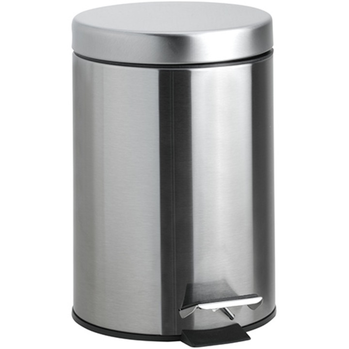 BEMETA HOTEL Pedálos szemetes, 200x280x200mm, 5l, inox/matt