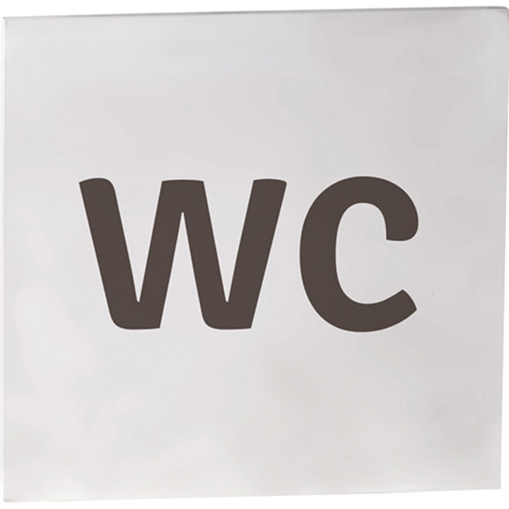 BEMETA HOME piktogram: WC, 75x75x2mm, matt