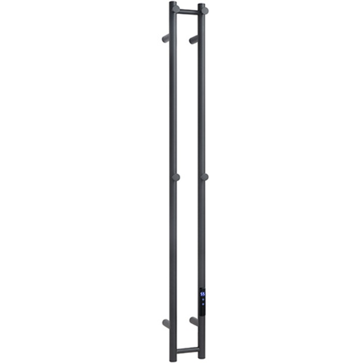 BEMETA elektromos törölközőszárító radiátor, 125x1180x120mm, 61W, fekete