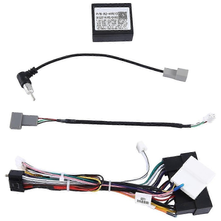 CAN Bus adapter kábel Android autórádióhoz, fekete, szett