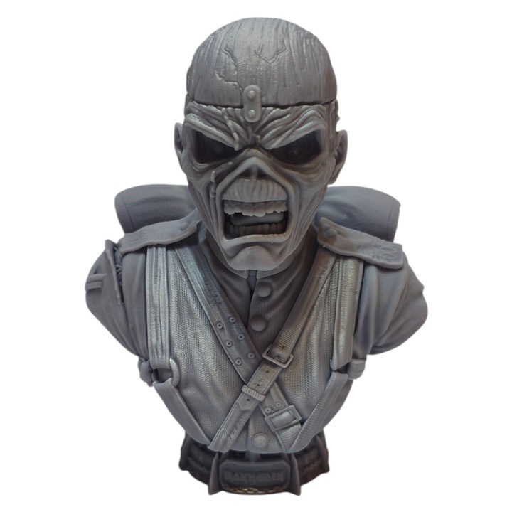 Eddie figura, Iron Maiden, The Trooper, Heavy Metal, gyanta 16 cm