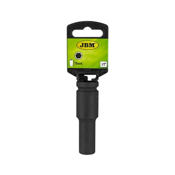 JBM ütvecsavarozó dugókulcs, 19mm, 1/2' meghajtás, hosszú