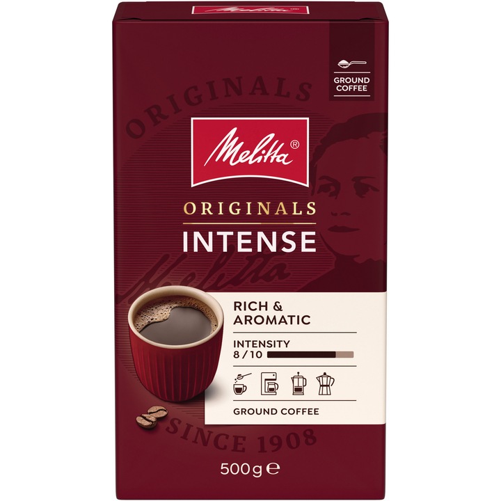 Cafea macinata, MELITTA Originals Intense, 500 g