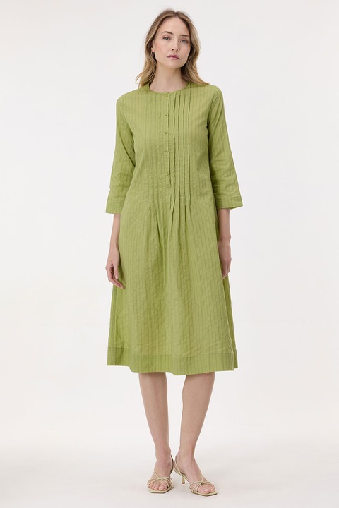 Orsay, Rochie midi de bumbac, Masliniu deschis
