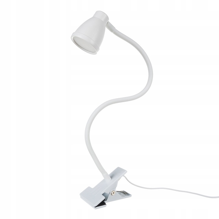 Lampa birou Izoxis clip metalic alb 45x5x8,5cm