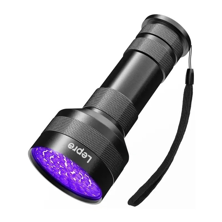 Lepro UV lámpa, HD51, 395 nm, 51 LED, kézi zseblámpa