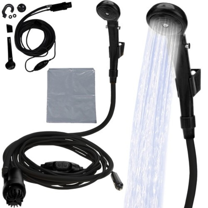 Hordozható kemping zuhany 12V 60W 74948