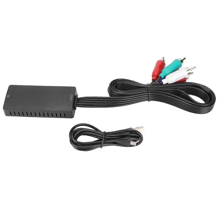 HDMI-ről komponens YPbPr 1080P átalakító, Plug and Play, fekete