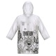 Pelerina de ploaie cu imprimeu unisex CAT alb