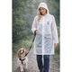 Pelerina de ploaie cu imprimeu unisex BULLDOG alb