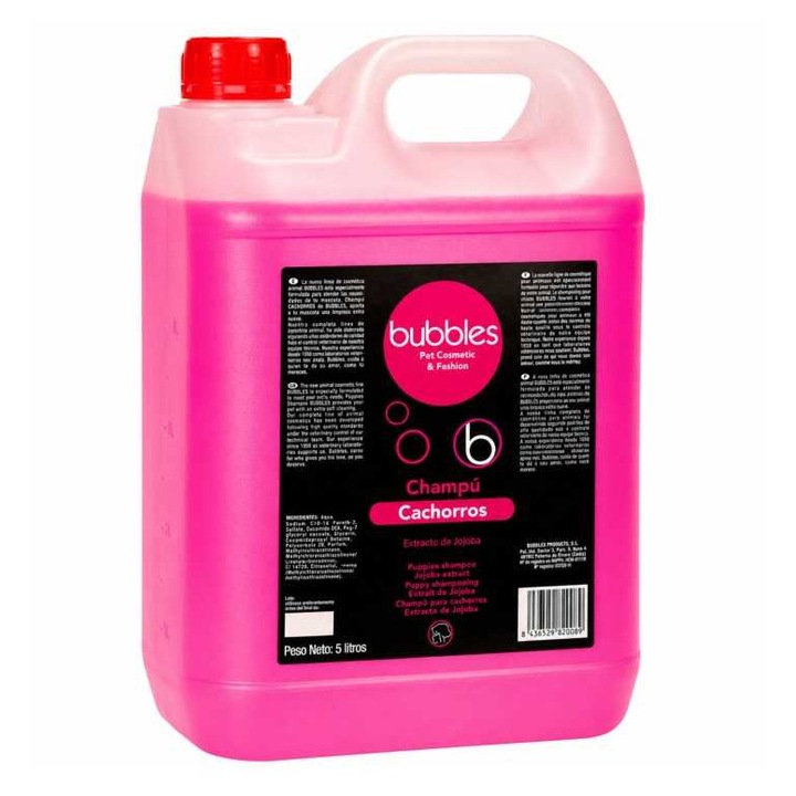 Bubbles Puppy Sampon kutyáknak és macskáknak jojoba kivonattal, érzékeny bőrre, 5L