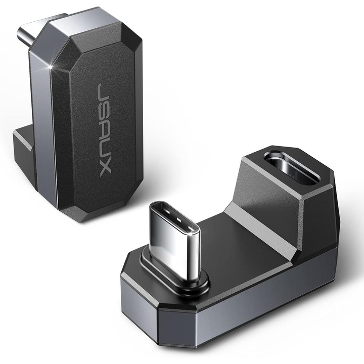 JSAUX 180 fokos USB-C adapter, 2 db-os készlet, ezüst
