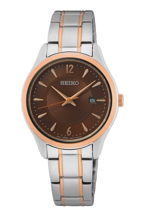 Seiko, Két színárnyalatú kvarc karóra, Rózsaarany, Ezüstszín
