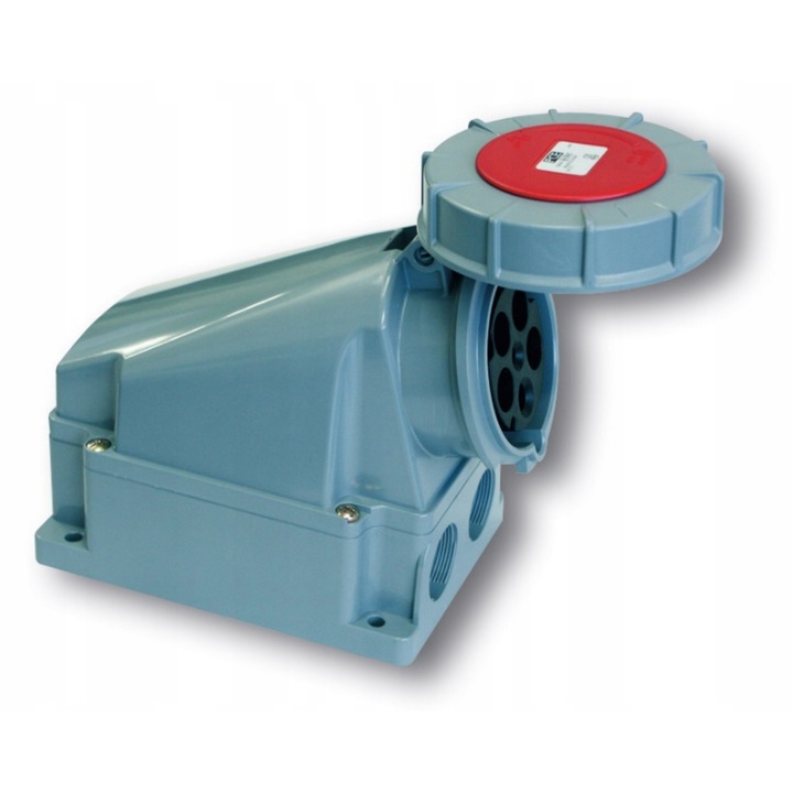 Priza fixa PCE 63A 400V 5 poli IP67 montaj aparent plastic 923g