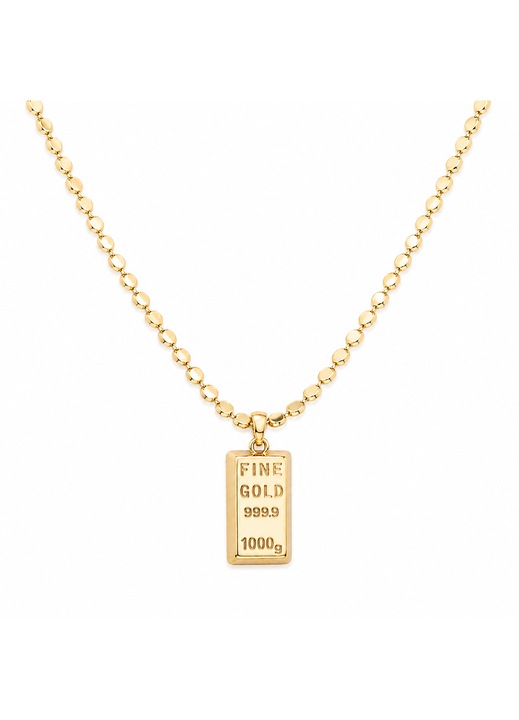 Arany Nyaklánc Gravírozott Medállal Fine Gold