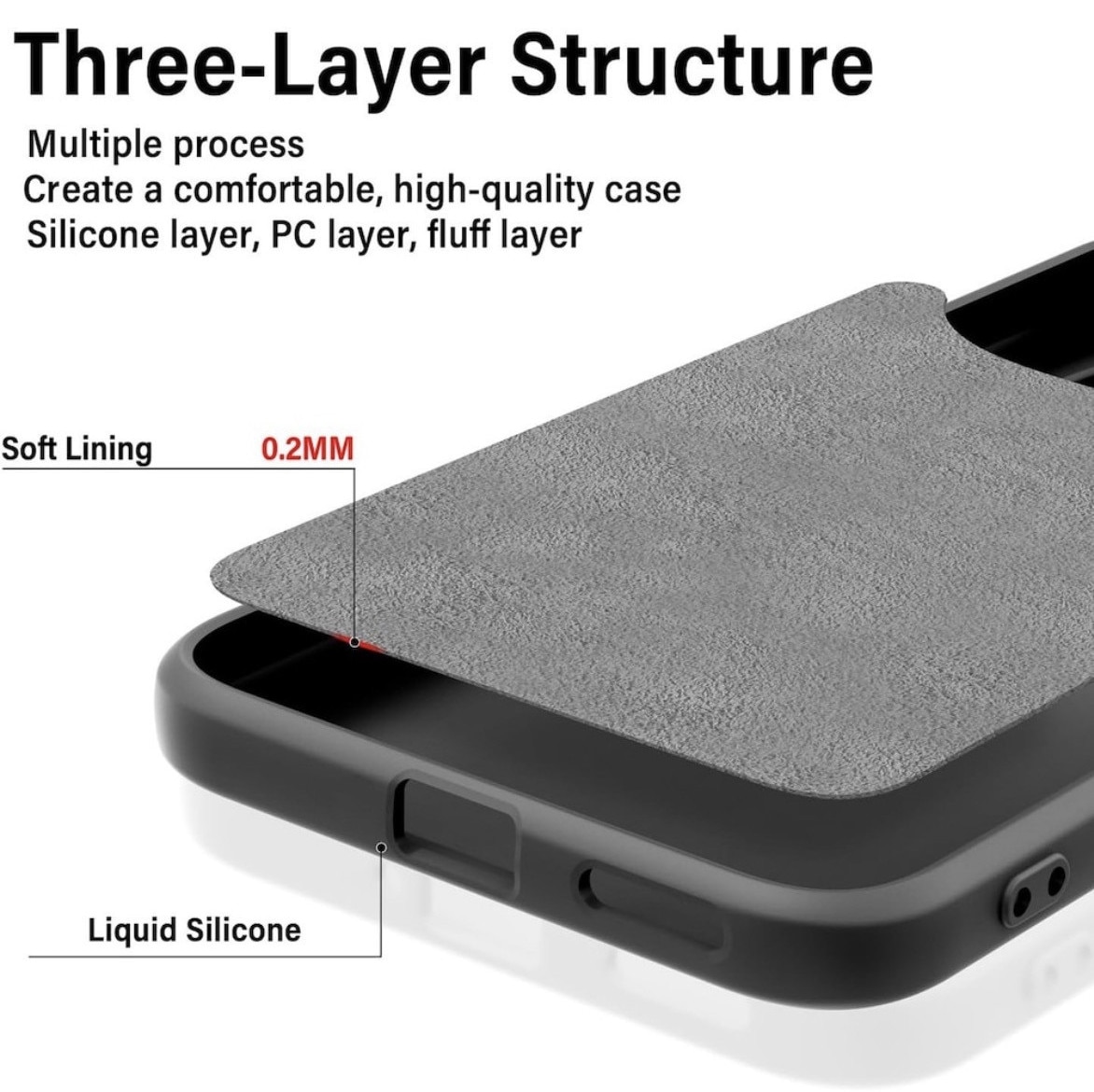 Husa Compatibila Honor 600 Pro Liquid Silicon Soft cu interior Textil. Negru