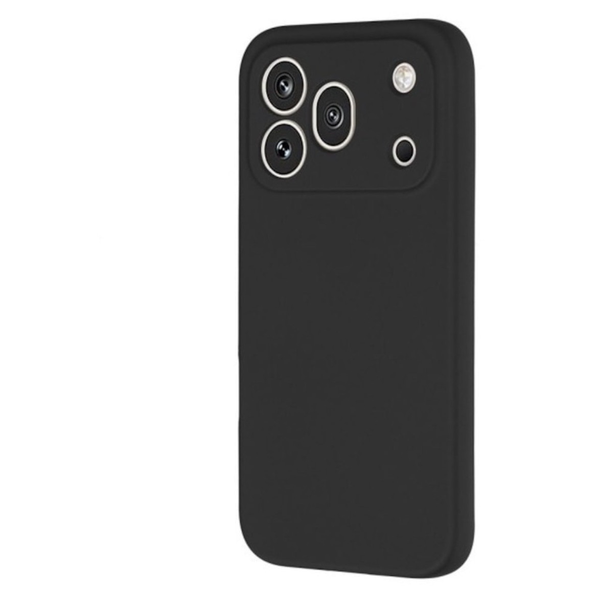 Husa Compatibila Honor 600 Pro Liquid Silicon Soft cu interior Textil. Negru