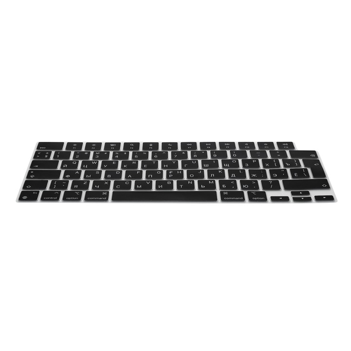 Folie tastatura de laptop Kwmobile pentru Apple MacBook Air 13.6 M5 2026 (A3449), antizgarieturi, silicon, negru