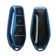 Husa cheie auto Kwmobile pentru BYD Atto 3, Atto 2, Sealion, Han, anti-alunecare, TPU, albastru lucios