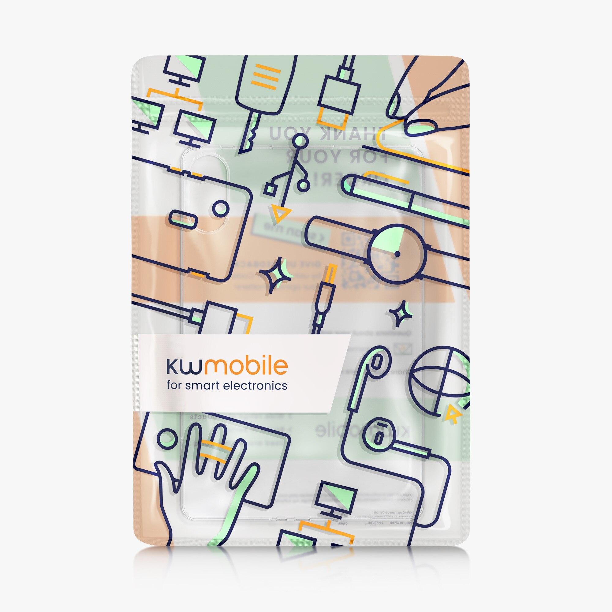 Husa tip carcasa Kwmobile pentru Xiaomi Redmi Pad Pro, TPU, transparent, anti-alunecare