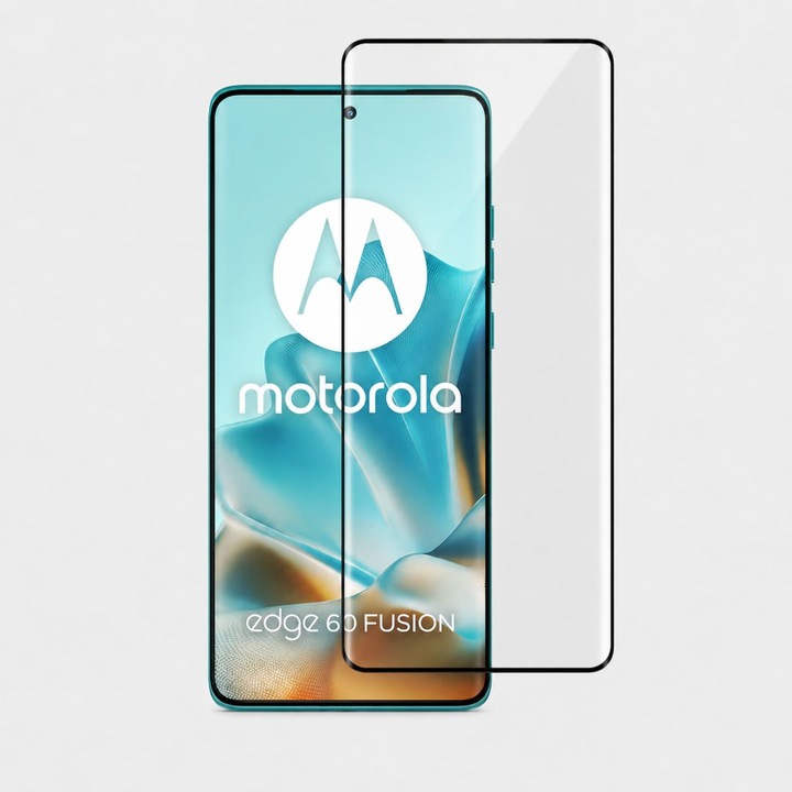Folie sticla Curbata pentru Motorola Edge 60 Fusion cu Adeziv pe toata suprafata, Protectie Anti-Zgarieturi si Socuri