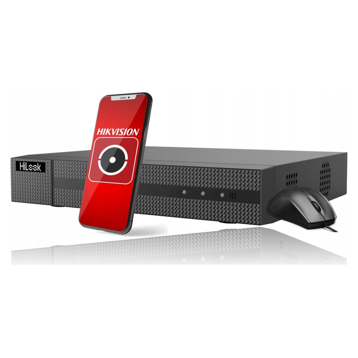 Rejestrator IP HiLook NVR-4CH-5MP/4P, 4 canale, 5MP, PoE, 265x225x48mm