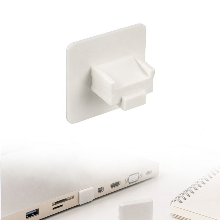 Porvédő RJ45 aljzathoz, FONIX PortGuard, Porvédelem, Párataszító, Szöszmentes, Karcálló, Biztonságos rögzítés, Kiváló minőségű anyag, Kopásálló, Átlátszó