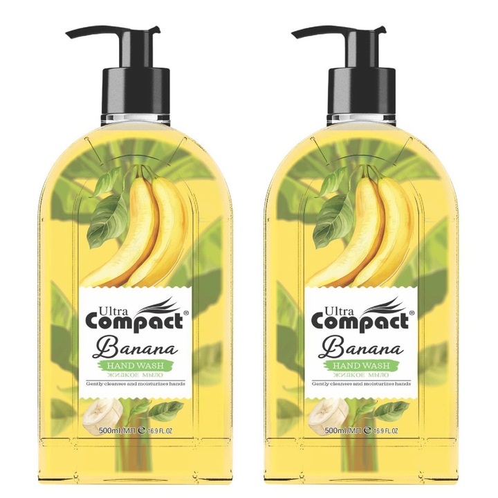 2 db folyékony szappan BANANA, Ultra Compact, 2 x 500 ml (1000 ml) szett