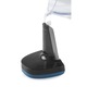 Aparat de calcat vertical cu abur DOMO, debit de abur 30 g/min, capacitate rezervor detasabil 220 ml, timp de incalzire rapid (25 secunde), igienizare eficienta, talpa din otel inoxidabil, indicator luminos functionare, indicator nivel apa, albastru
