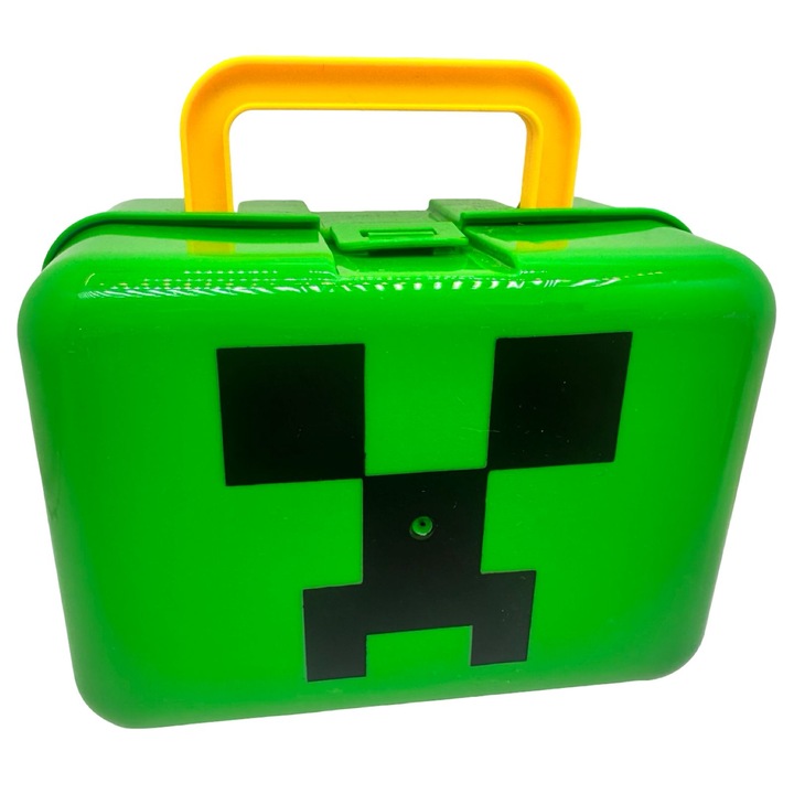 Magnet World 80 darabos mágneses kocka készlet Creeper táskában, 2 cm-es figurával