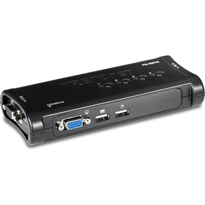 TRENDnet TK-407K KVM kapcsoló, 4 portos VGA USB