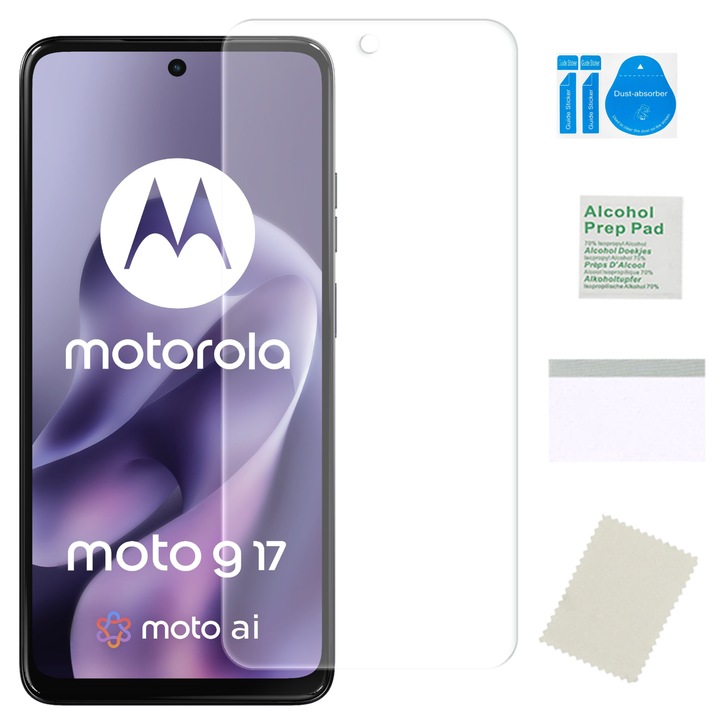 MARTECH Moto G17 hidrogél átlátszó képernyővédő fólia 0.33mm