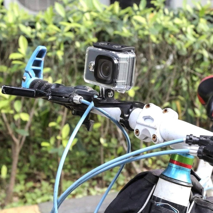 Стойка за велосипед Q алуминиева черна 31мм за GoPro Hero 5/4/3+