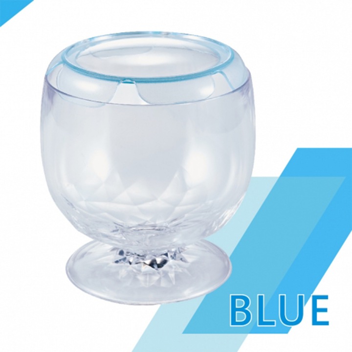 Acvariu ISTA Stylish Display Case Round Tank Albastru 2.3 l
