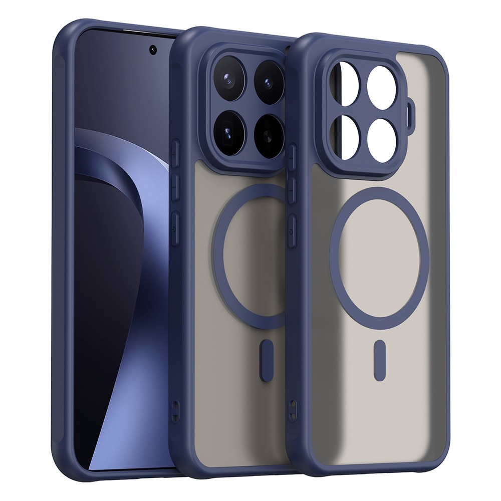 Husa pentru Xiaomi 17T Pro Daden® HaloFrost II, MagSafe, Antisoc, Incarcare wireless, Calitate Premium, Albastru